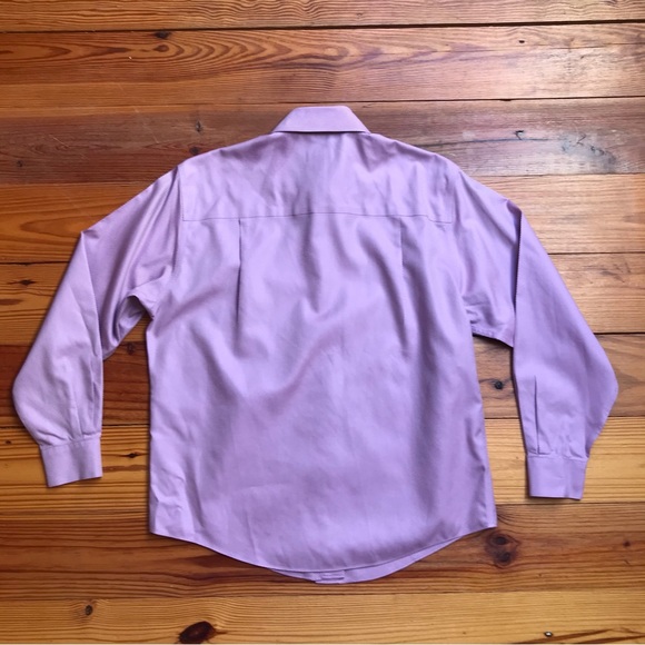 Talbots Purple Striped Button Down Wrinkle Resistant Button Down Top, EUC, 6 - Picture 15 of 15